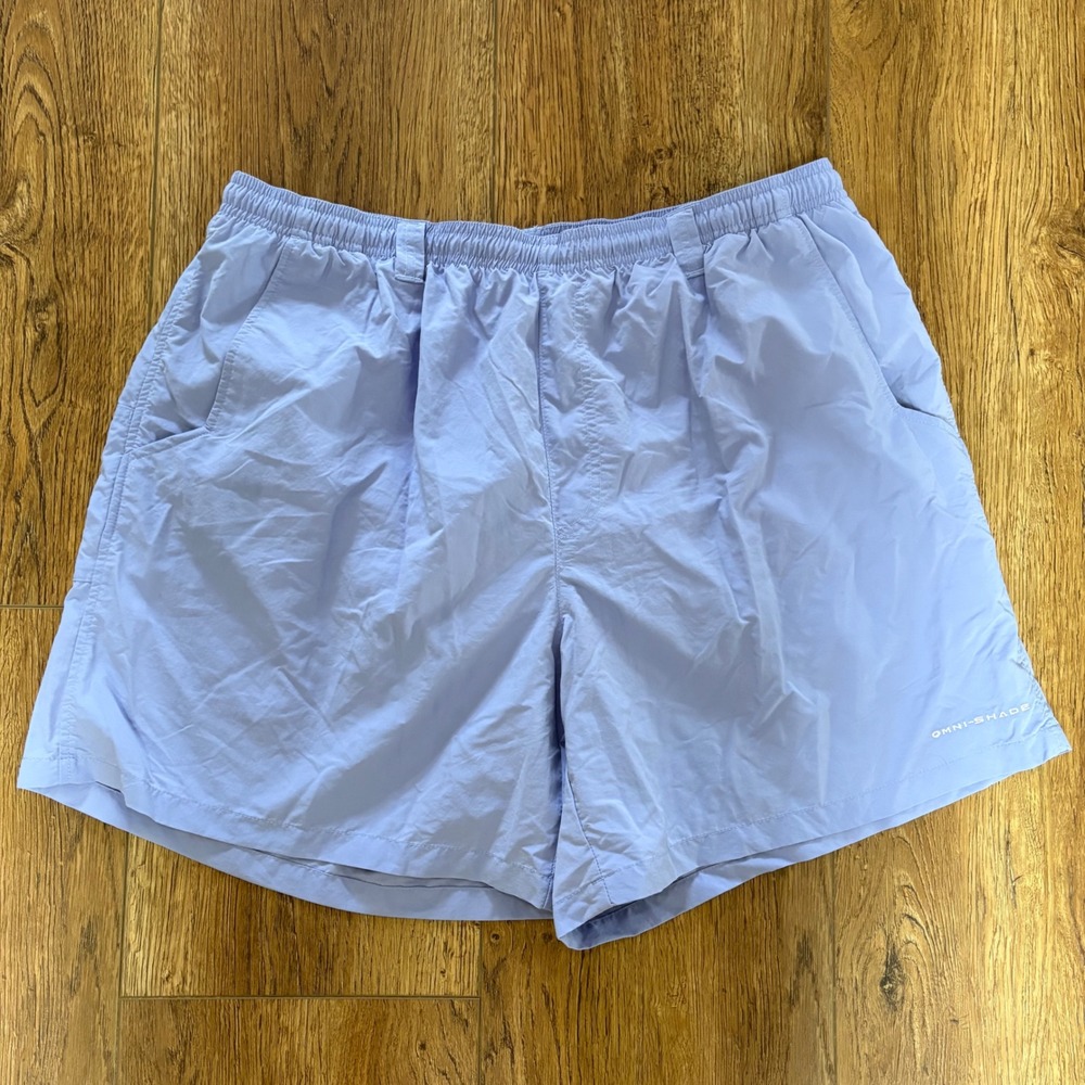 Columbia Mens PFG Backcast III Water Shorts Purple Omni Shade Size XL Swim Short